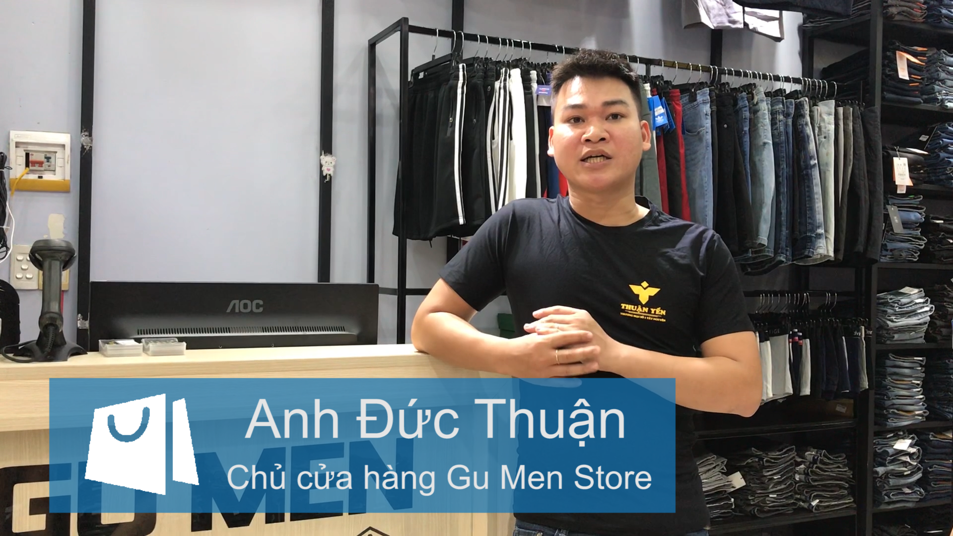 anh Thuận - chủ cửa hàng Gu Men Store