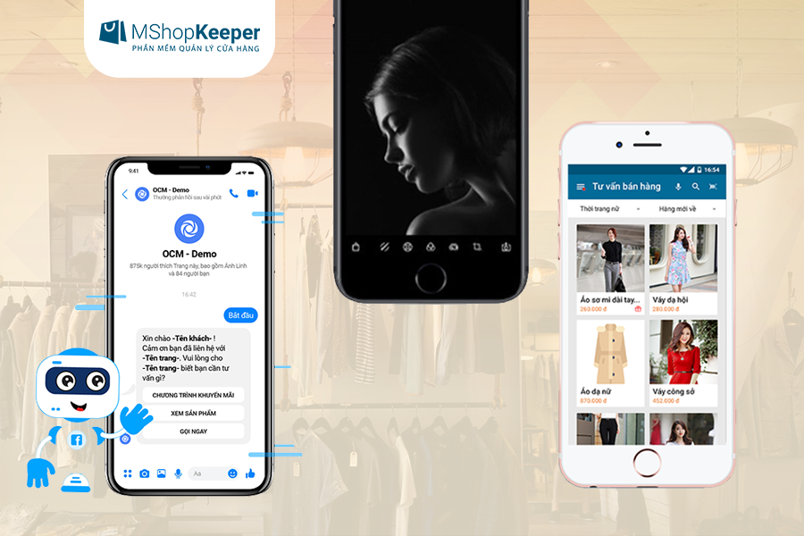 ứng dụng điện thoại cho shop thời trang