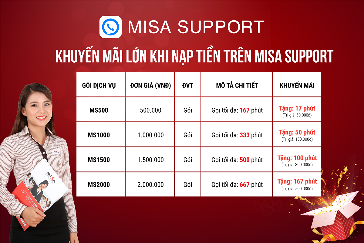 kênh hỗ trợ MISA Support