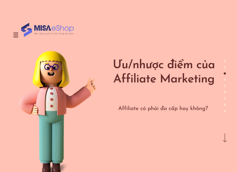 ưu nhược điểm kiếm tiền online từ Affiliate Marketing