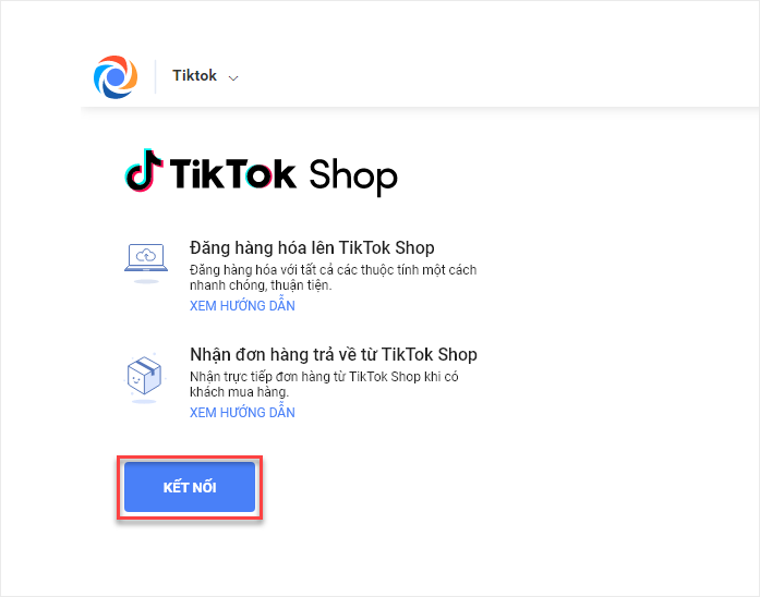 Kết nối TikTok Shop 