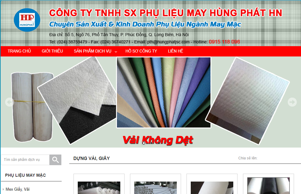 Phụ liệu may mặc Hùng Phát 