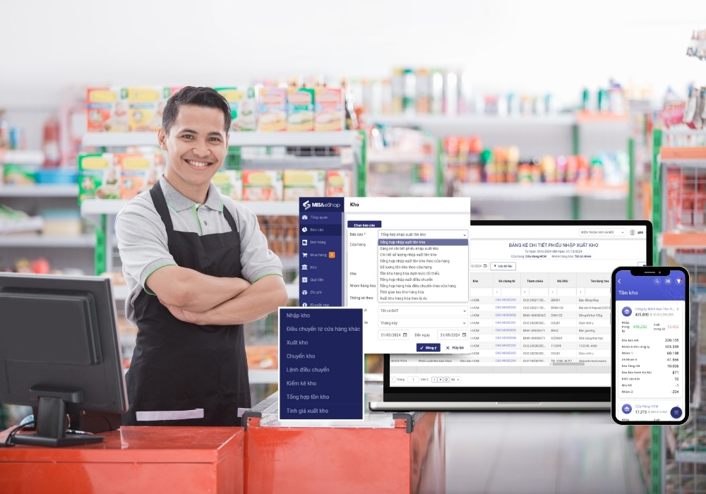 Phần mềm quản lý cửa hàng tạp hóa MISA eShop